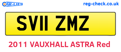 SV11ZMZ are the vehicle registration plates.