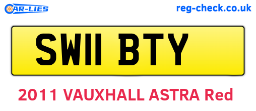 SW11BTY are the vehicle registration plates.