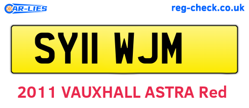 SY11WJM are the vehicle registration plates.