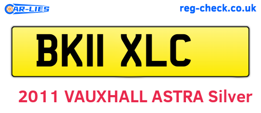 BK11XLC are the vehicle registration plates.