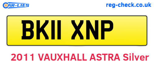 BK11XNP are the vehicle registration plates.