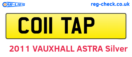 CO11TAP are the vehicle registration plates.