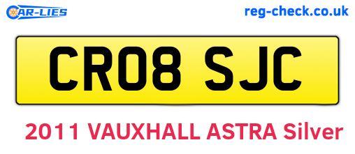 CR08SJC are the vehicle registration plates.