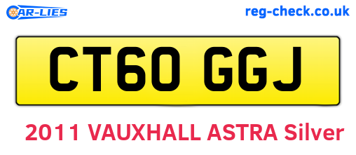 CT60GGJ are the vehicle registration plates.