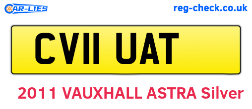 CV11UAT are the vehicle registration plates.