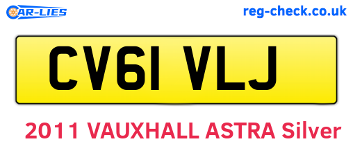 CV61VLJ are the vehicle registration plates.