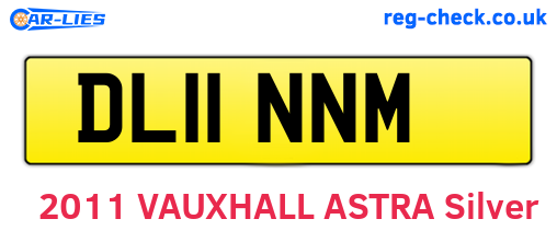 DL11NNM are the vehicle registration plates.