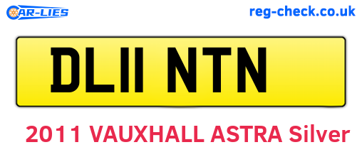DL11NTN are the vehicle registration plates.