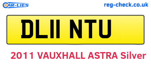 DL11NTU are the vehicle registration plates.