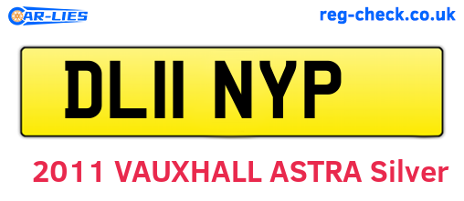 DL11NYP are the vehicle registration plates.