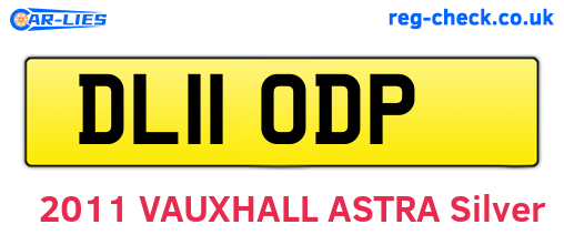 DL11ODP are the vehicle registration plates.