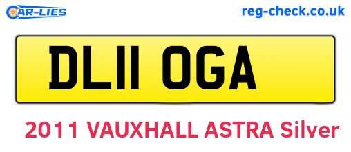 DL11OGA are the vehicle registration plates.