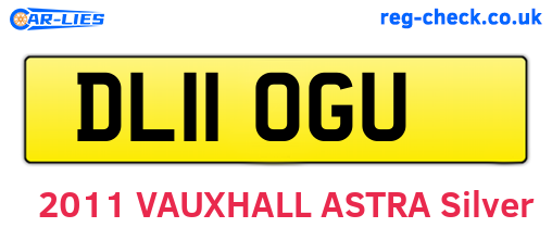 DL11OGU are the vehicle registration plates.