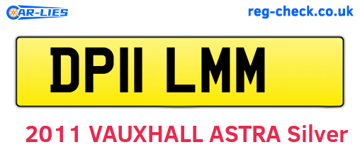 DP11LMM are the vehicle registration plates.