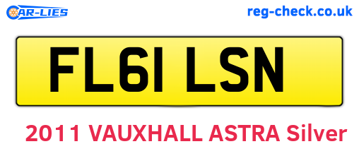 FL61LSN are the vehicle registration plates.