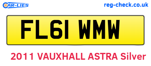 FL61WMW are the vehicle registration plates.