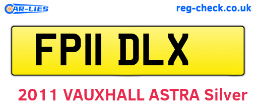 FP11DLX are the vehicle registration plates.