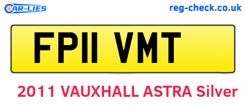 FP11VMT are the vehicle registration plates.