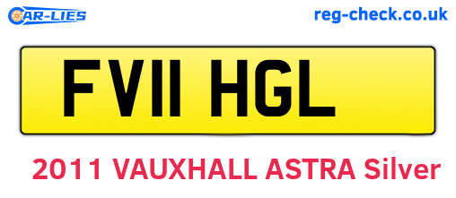 FV11HGL are the vehicle registration plates.