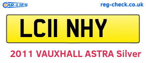 LC11NHY are the vehicle registration plates.