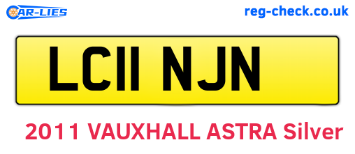 LC11NJN are the vehicle registration plates.