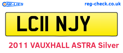 LC11NJY are the vehicle registration plates.