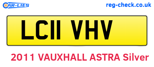 LC11VHV are the vehicle registration plates.