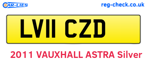 LV11CZD are the vehicle registration plates.