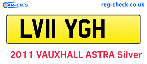 LV11YGH are the vehicle registration plates.