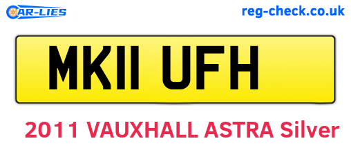 MK11UFH are the vehicle registration plates.