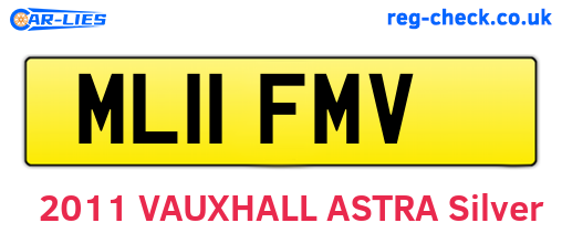 ML11FMV are the vehicle registration plates.