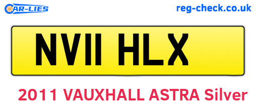 NV11HLX are the vehicle registration plates.