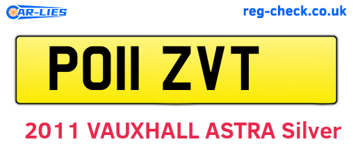 PO11ZVT are the vehicle registration plates.