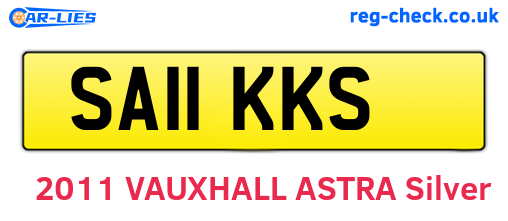 SA11KKS are the vehicle registration plates.
