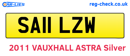 SA11LZW are the vehicle registration plates.