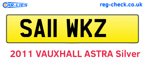 SA11WKZ are the vehicle registration plates.