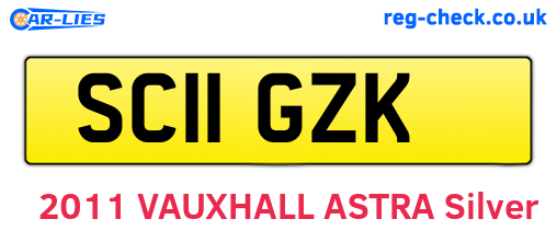 SC11GZK are the vehicle registration plates.