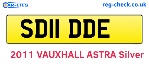 SD11DDE are the vehicle registration plates.