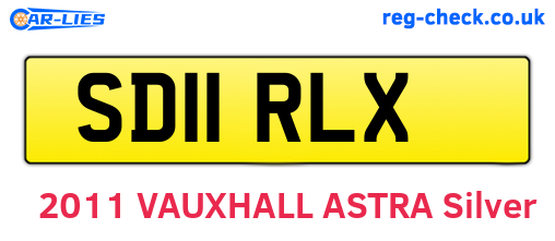 SD11RLX are the vehicle registration plates.