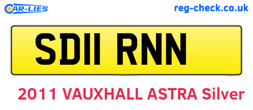SD11RNN are the vehicle registration plates.