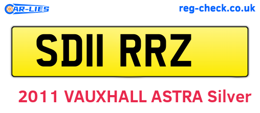SD11RRZ are the vehicle registration plates.