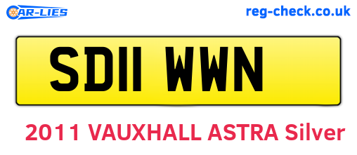 SD11WWN are the vehicle registration plates.