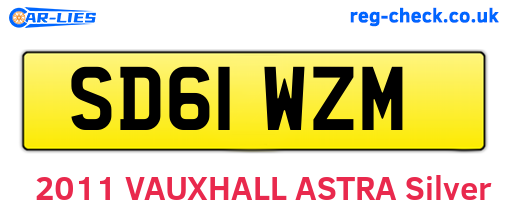 SD61WZM are the vehicle registration plates.