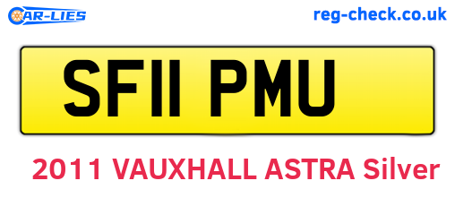 SF11PMU are the vehicle registration plates.
