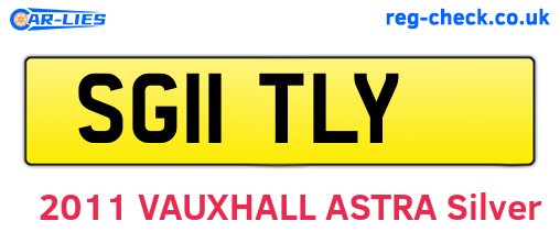 SG11TLY are the vehicle registration plates.