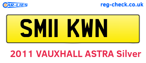 SM11KWN are the vehicle registration plates.