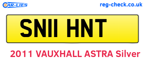 SN11HNT are the vehicle registration plates.