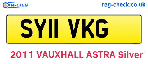SY11VKG are the vehicle registration plates.