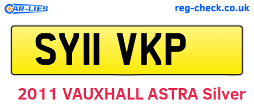 SY11VKP are the vehicle registration plates.