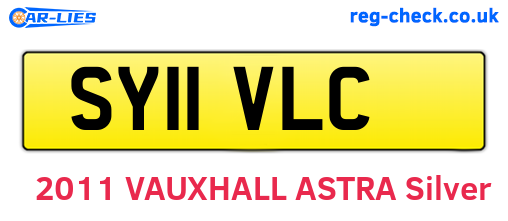 SY11VLC are the vehicle registration plates.
